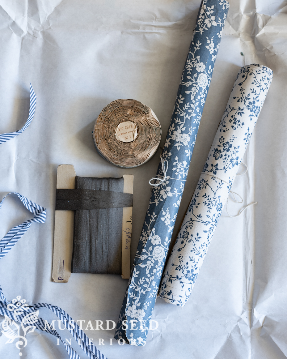 antique French paper and ribbon | miss mustard seed