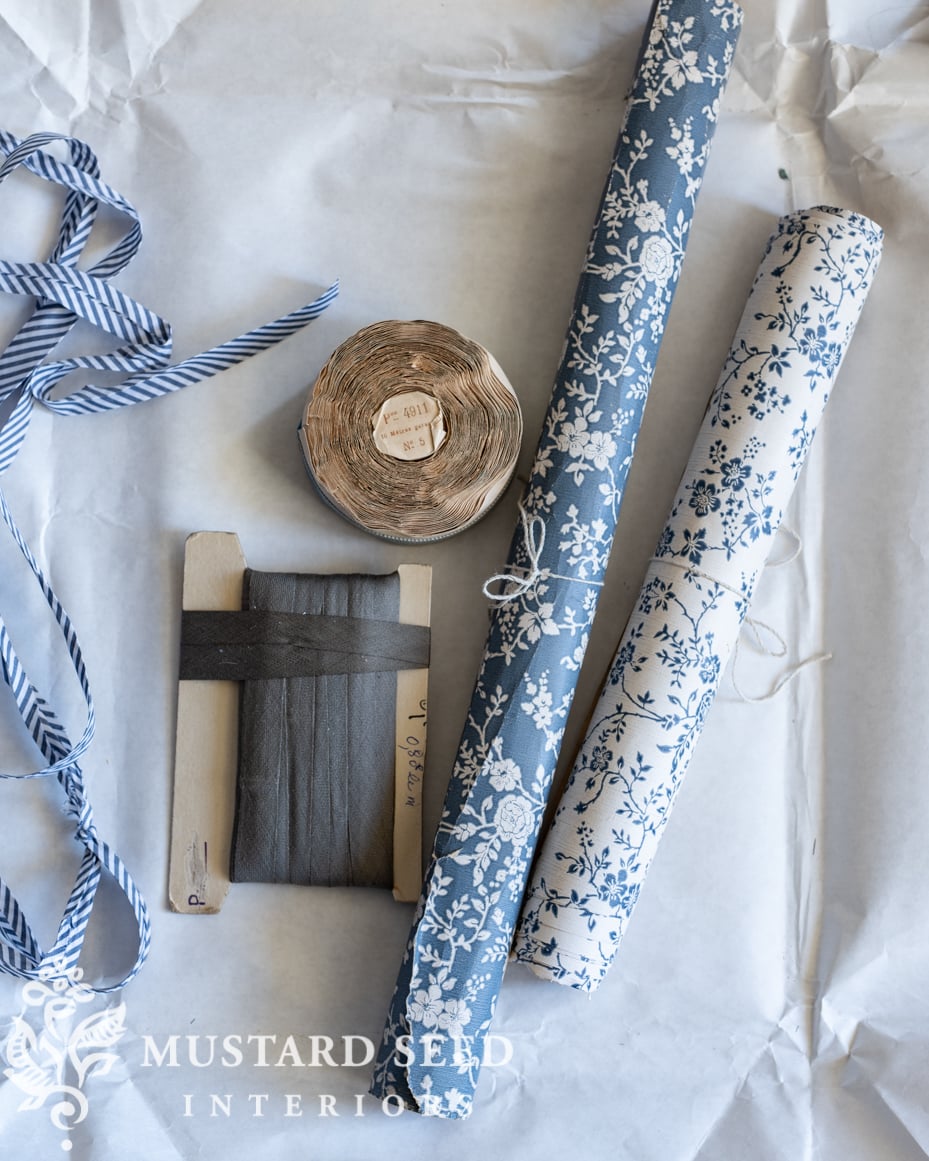 antique French paper and ribbon | miss mustard seed
