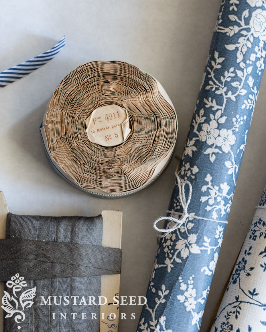 antique French paper and ribbon | miss mustard seed