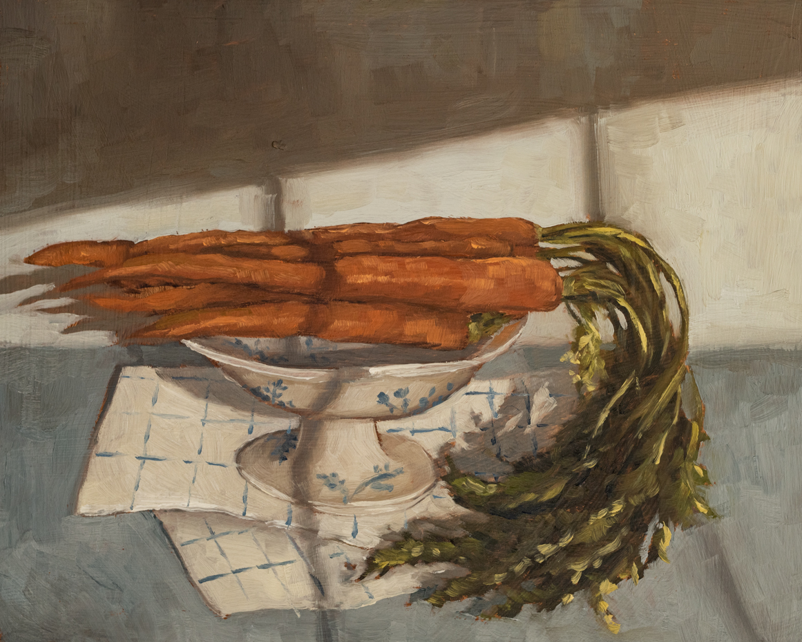 carrots in a compote | original oil painting | marian parsons | miss mustard seed