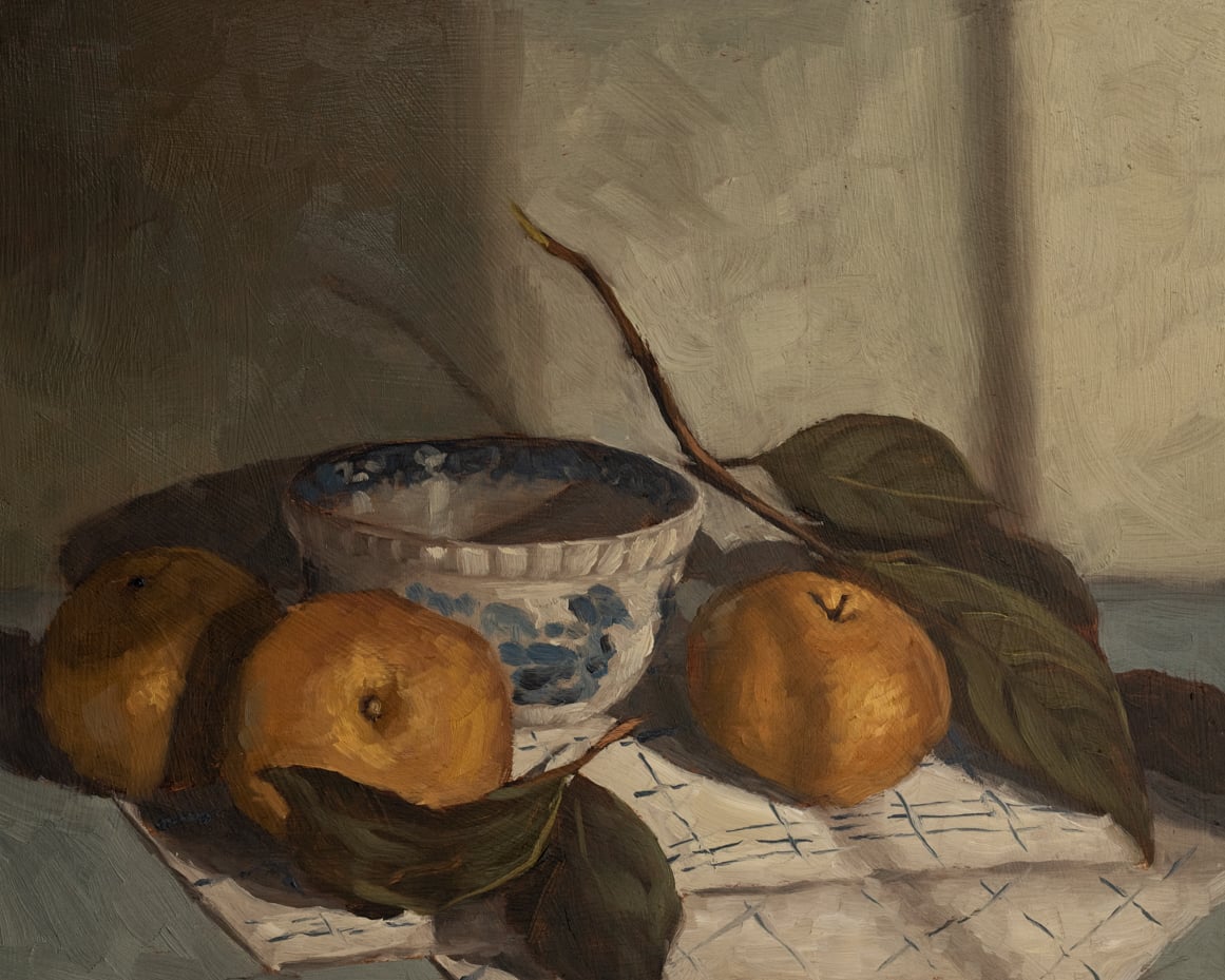 original oil painting | miss mustard seed | marian parsons art