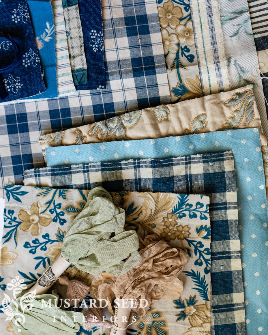 antique textiles | stitches & fable | miss mustard seed