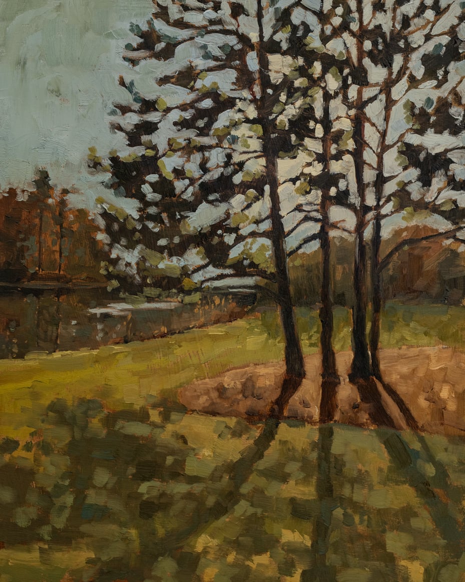 Parsons' pond | original oil painting | marian parsons | miss mustard seed
