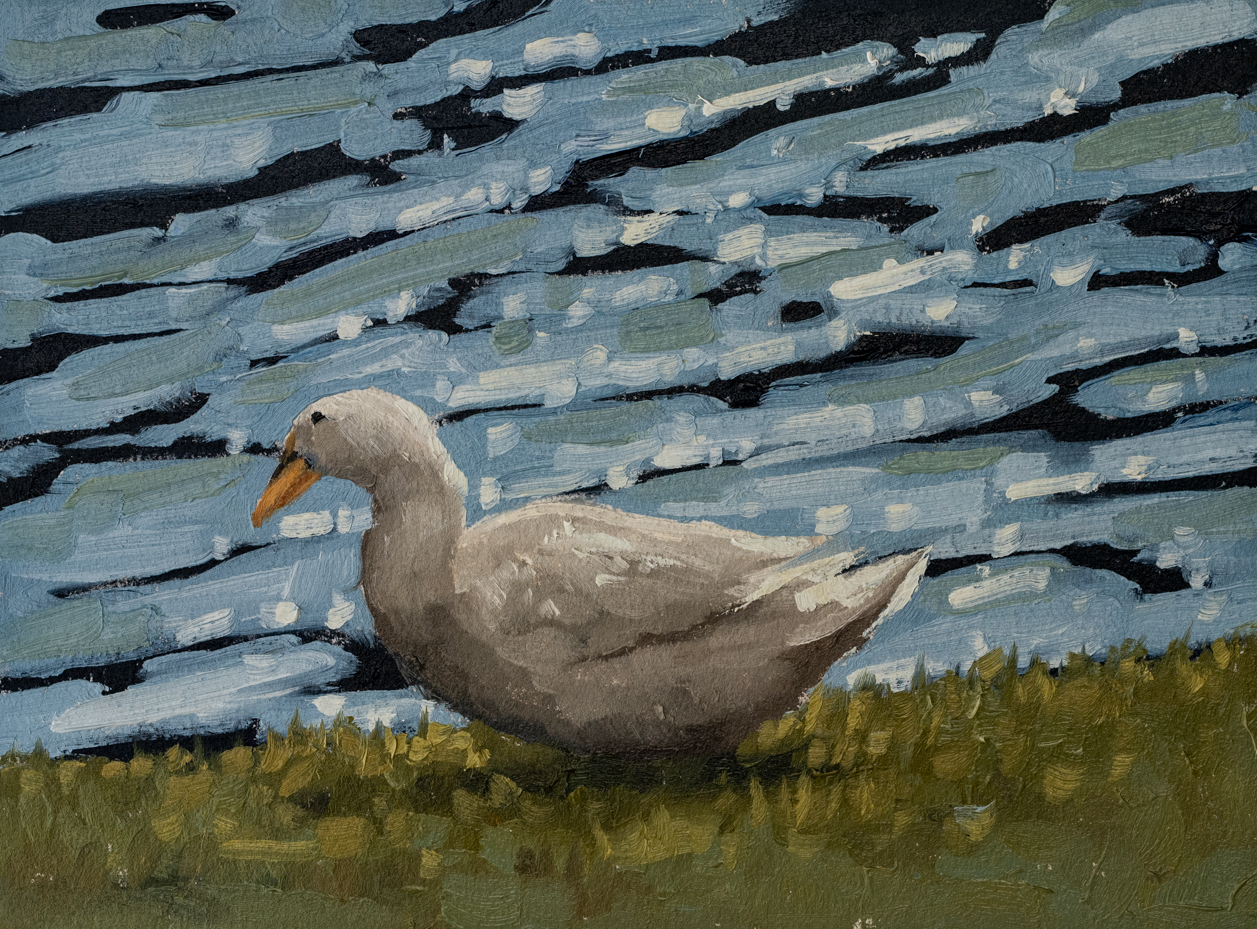 on the edge | original oil painting | marian parsons | miss mustard seed