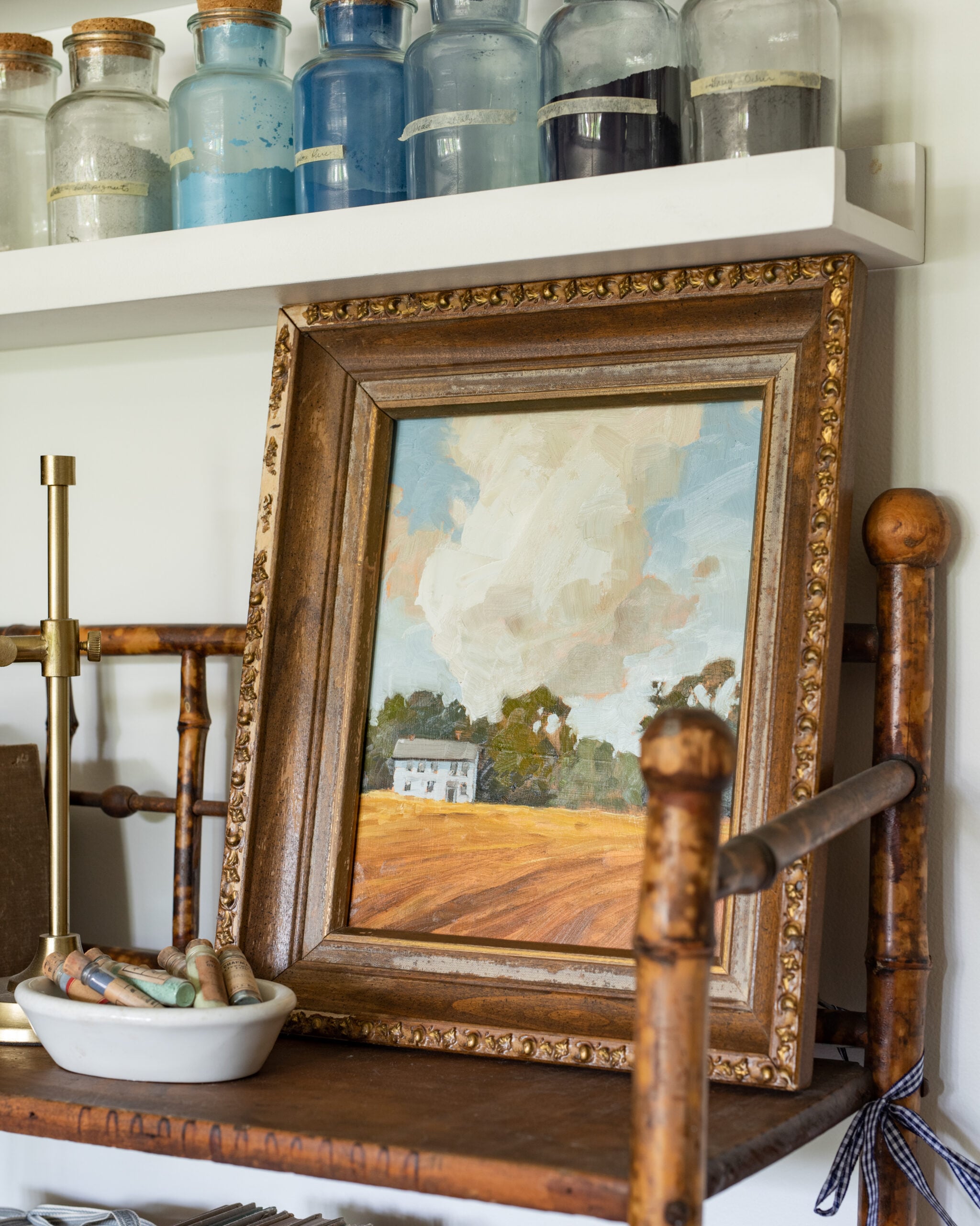 spring sky challenge | original oil painting | marian parsons | miss mustard seed