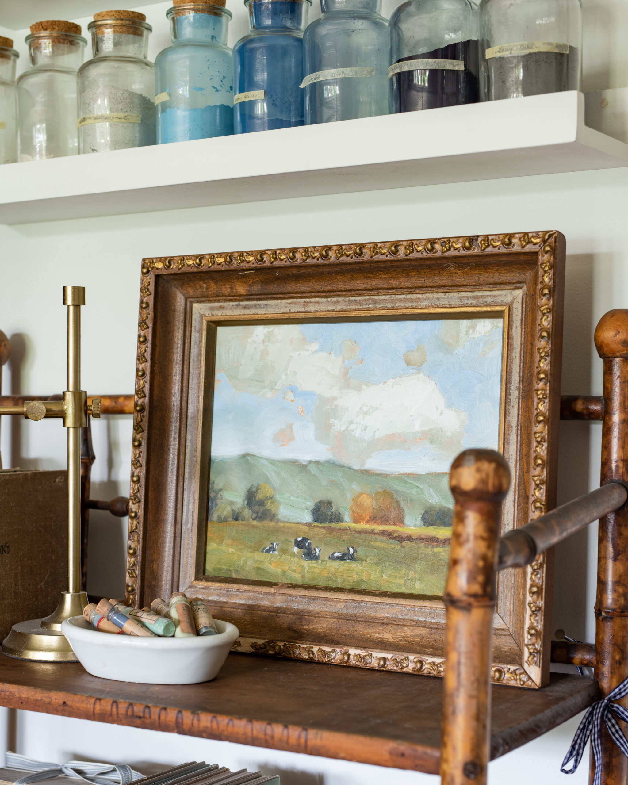 spring sky challenge | original oil painting | marian parsons | miss mustard seed