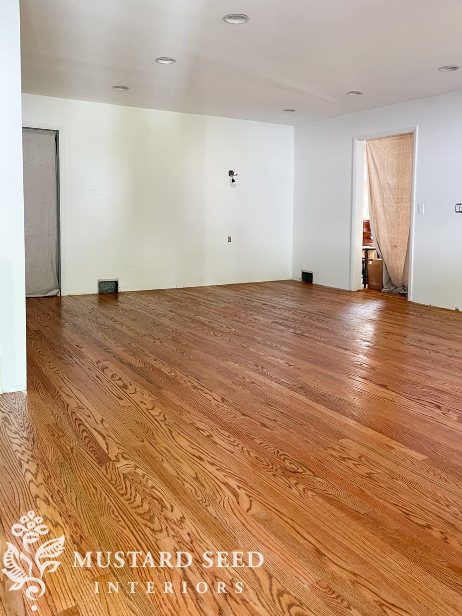 1970 kitchen renovation | red oak wood floors