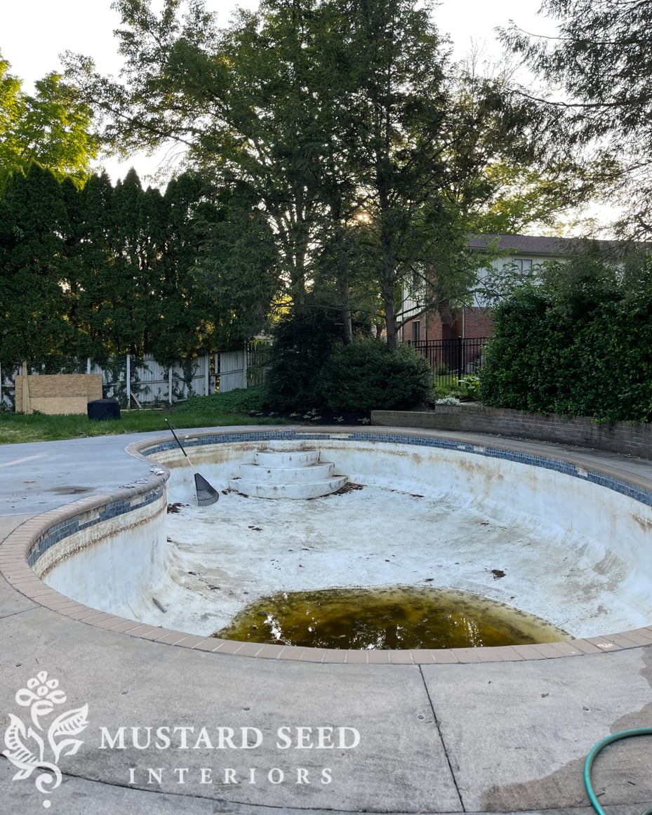 1970 concrete pool renovation | miss mustard seed