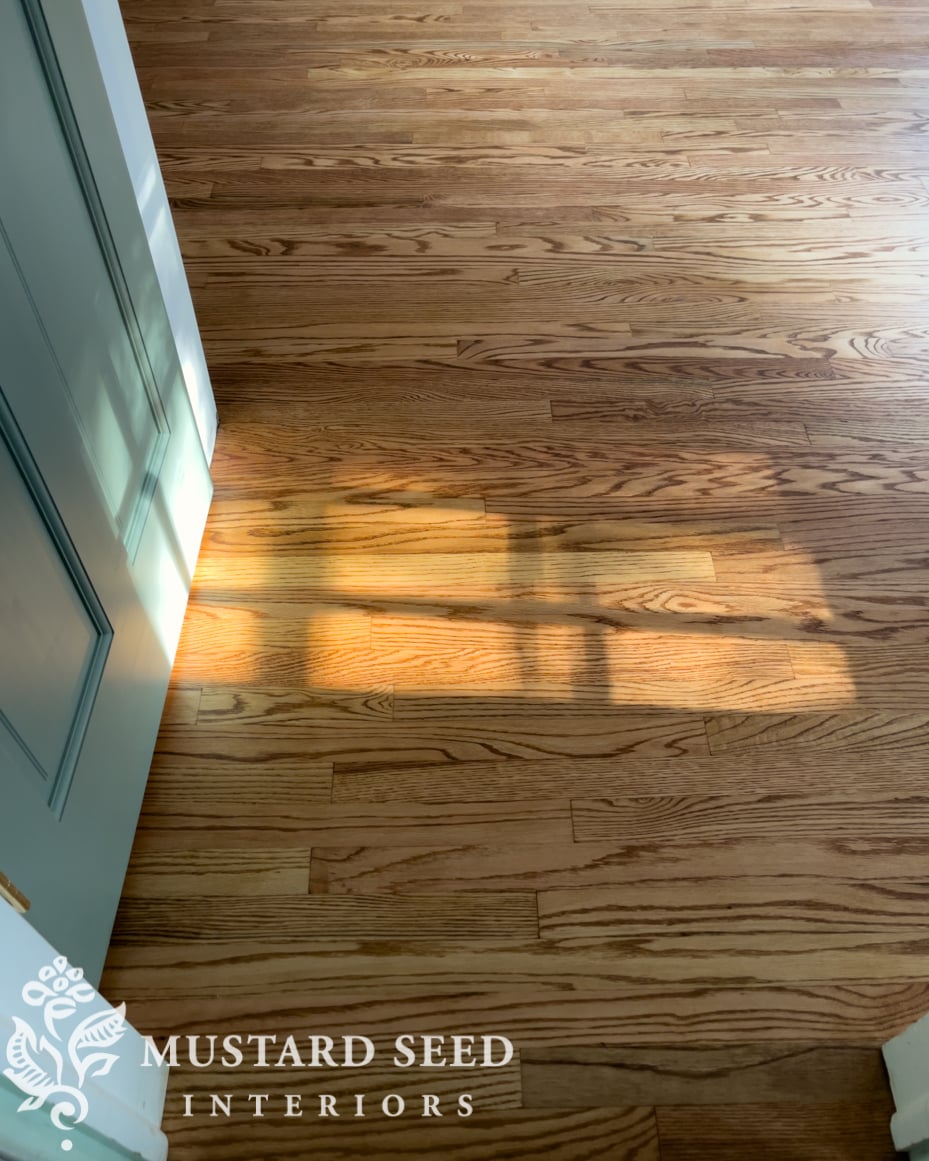 1970 kitchen renovation | red oak wood floors
