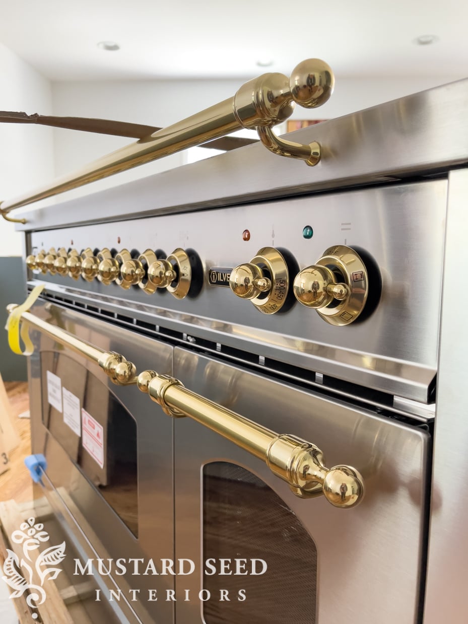 To me, the range is the hearth of the modern-day home and this one fills that role beautifully.  