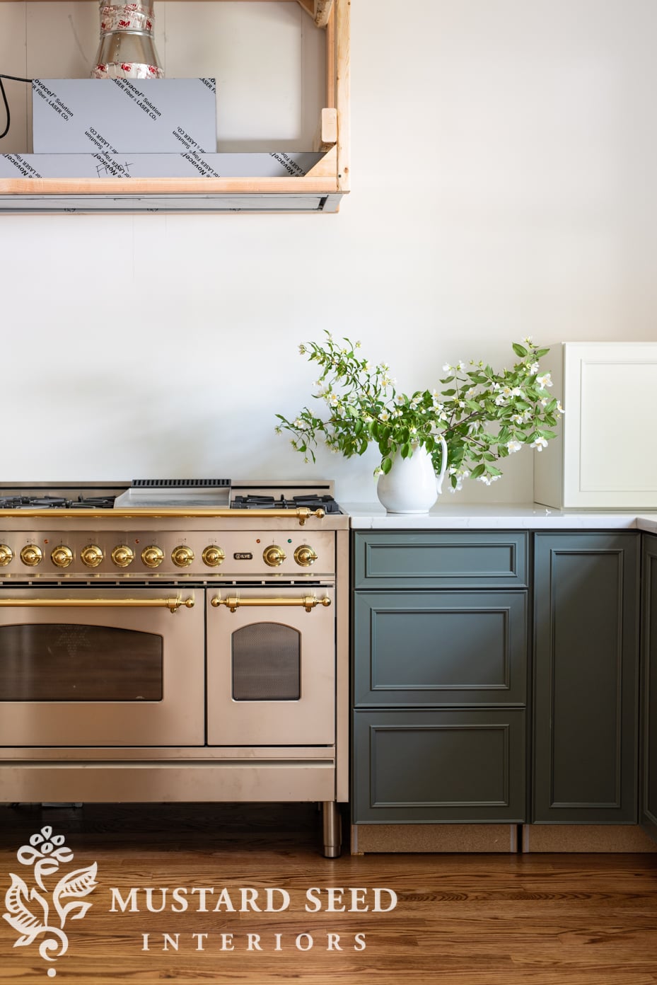 1970 kitchen renovation | Carrara caldia counters by MSI Surfaces | miss mustard seed