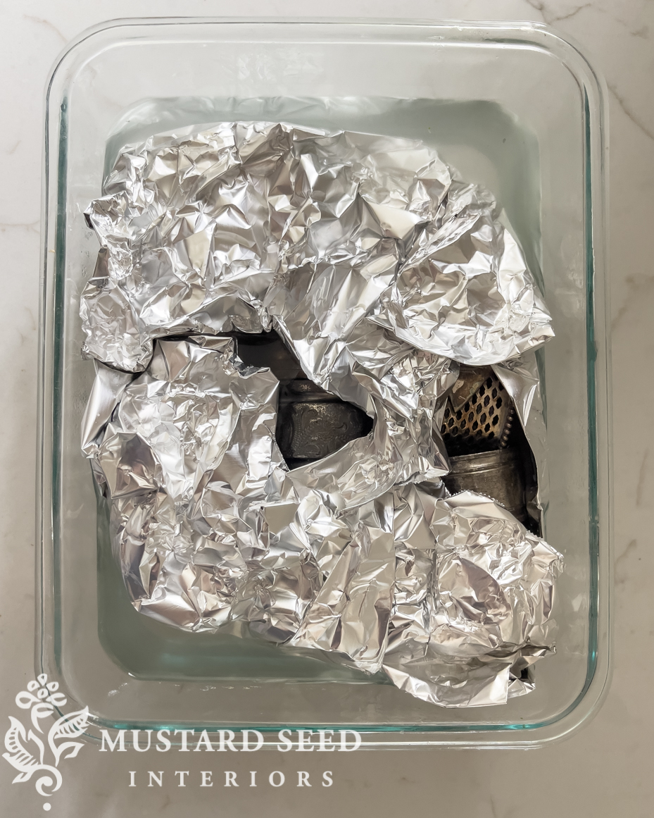 polishing silver napkin rings | miss mustard seed