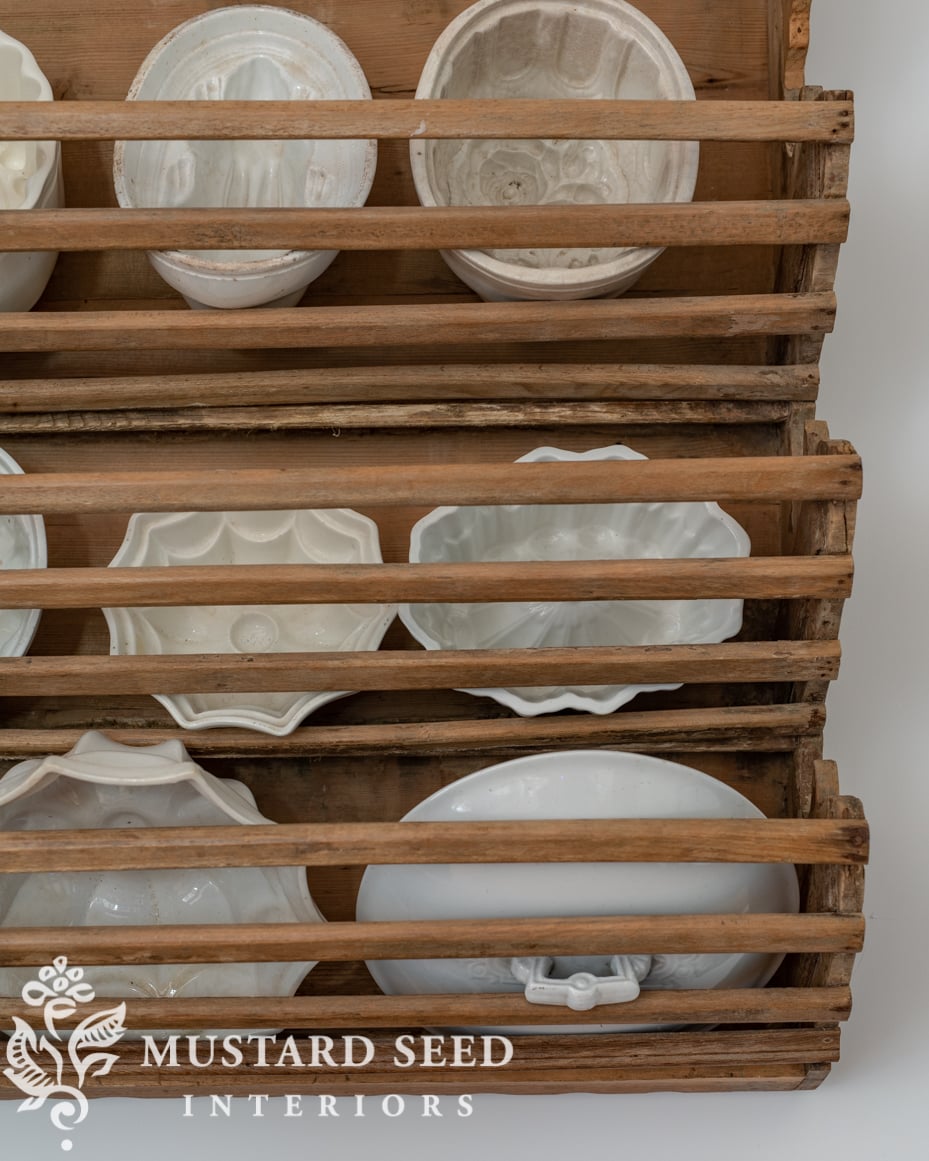 antique pine mould rack | miss mustard seed
