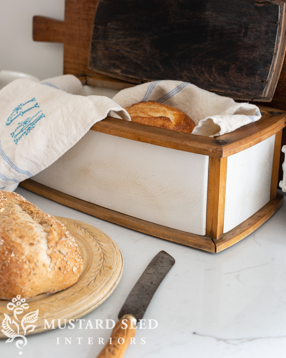 villeroy & boch ironstone breadbox | miss mustard seed