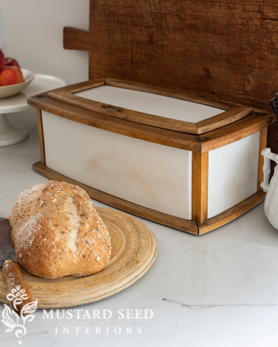villeroy & boch ironstone breadbox | miss mustard seed