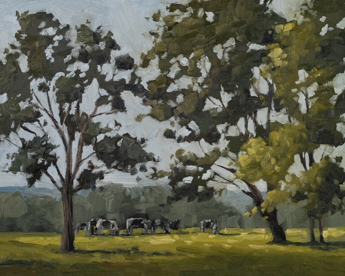 Original oil painting | landscape painting | miss mustard seed | marian parsons art