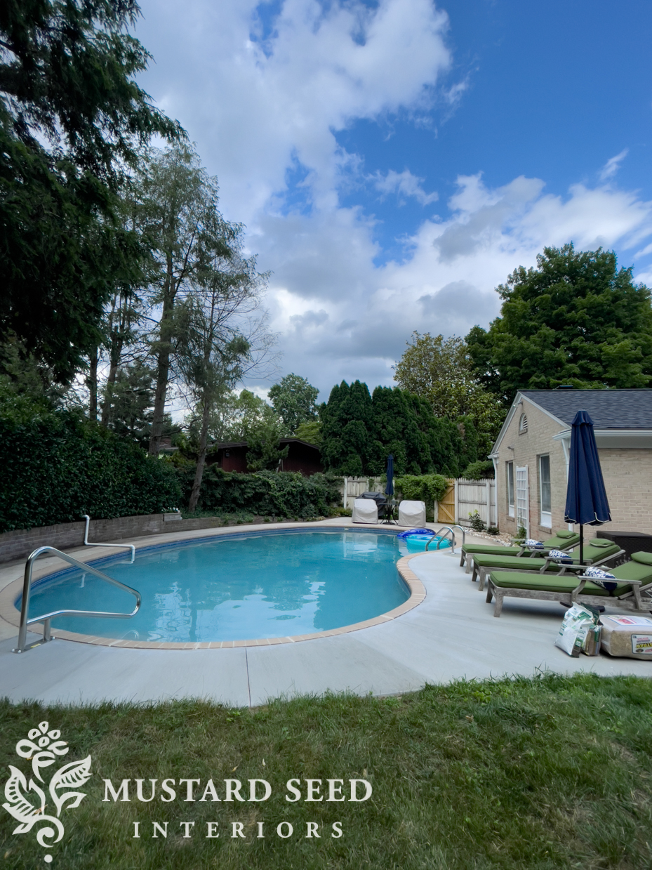 1970 pool renovation before | miss mustard seed