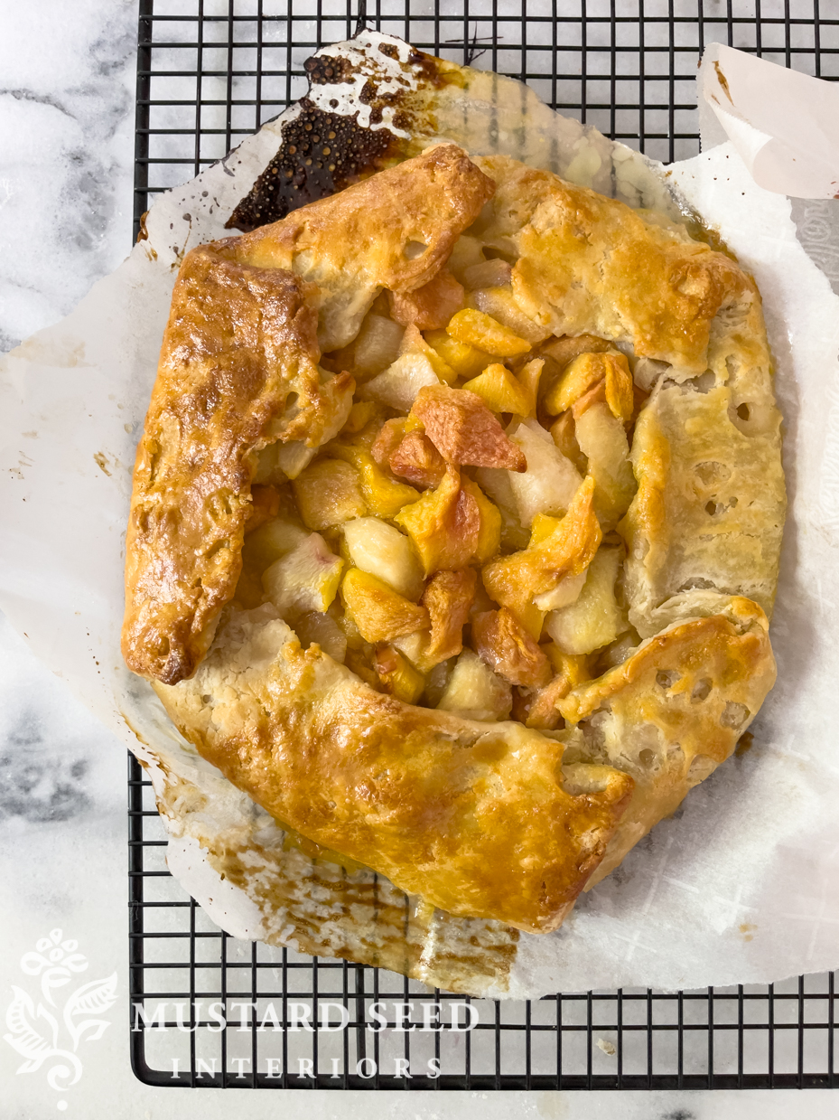peach galette | miss mustard seed