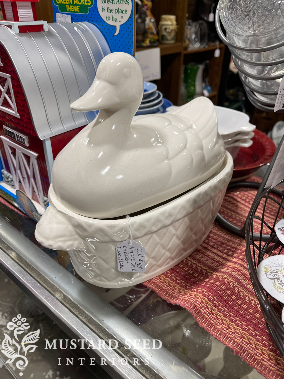 ceramic duck casserole | miss mustard seed