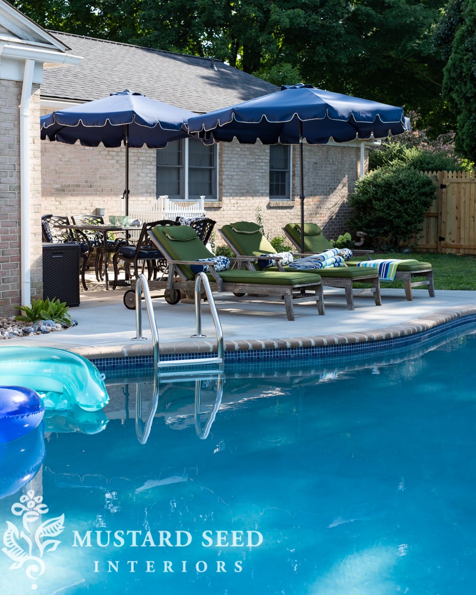 1970 home renovation | pool and patio | miss mustard seed