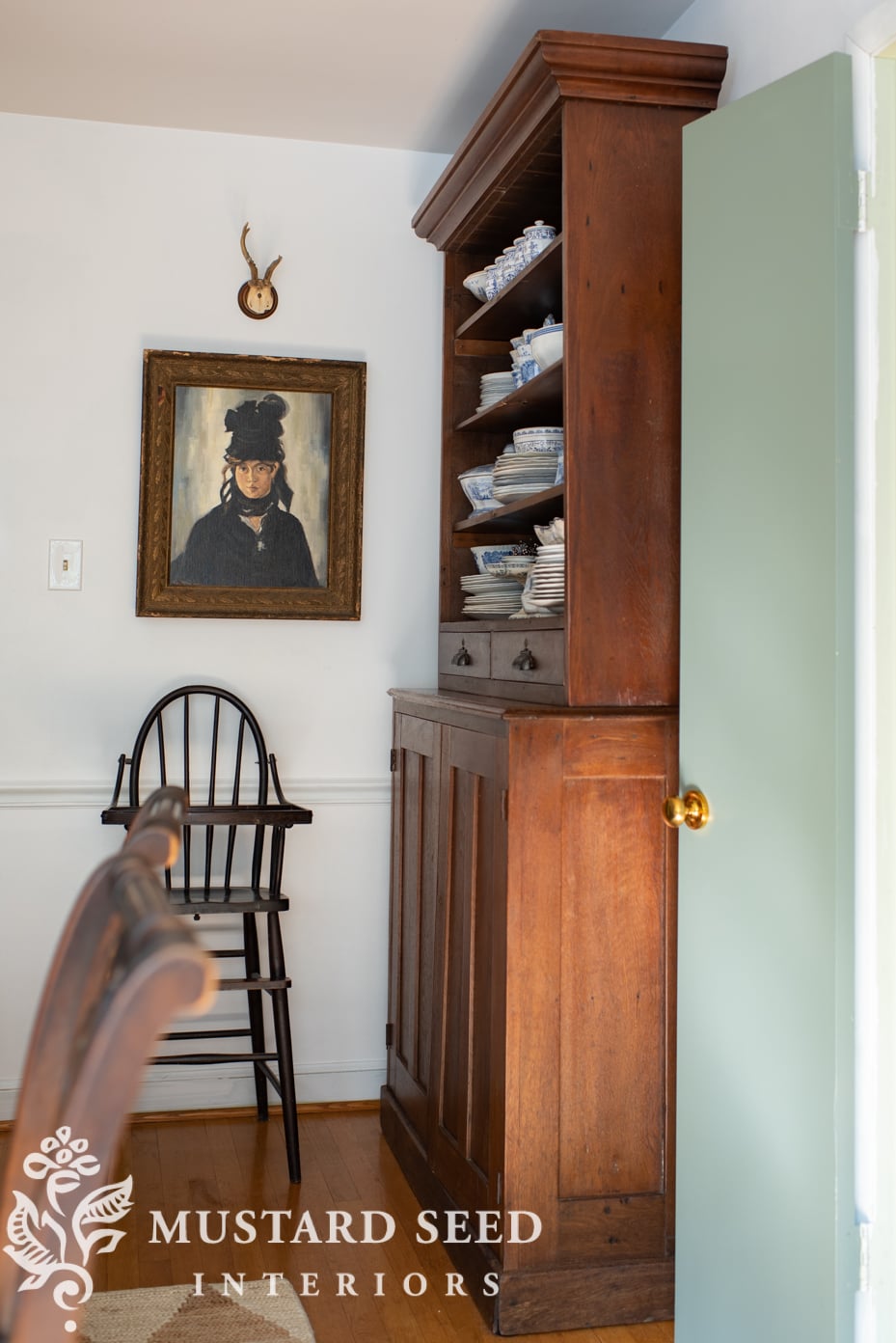 reviving an antique hutch | miss mustard seed