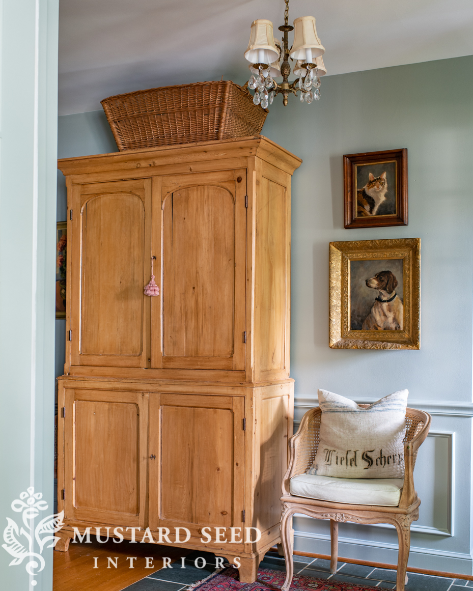 antique pine cabinet | miss mustard seed