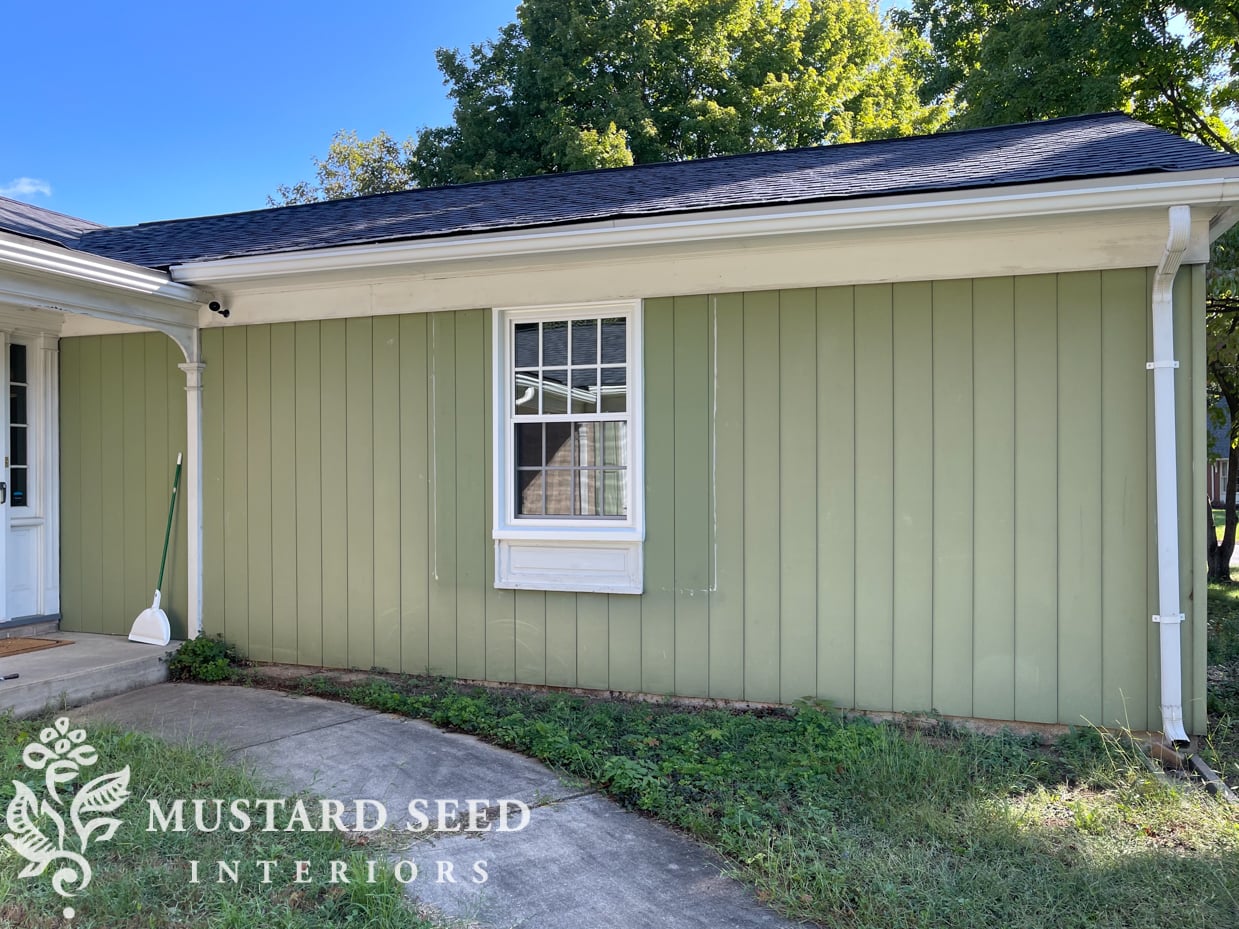 painting the exterior | 1970 home renovation | miss mustard seed