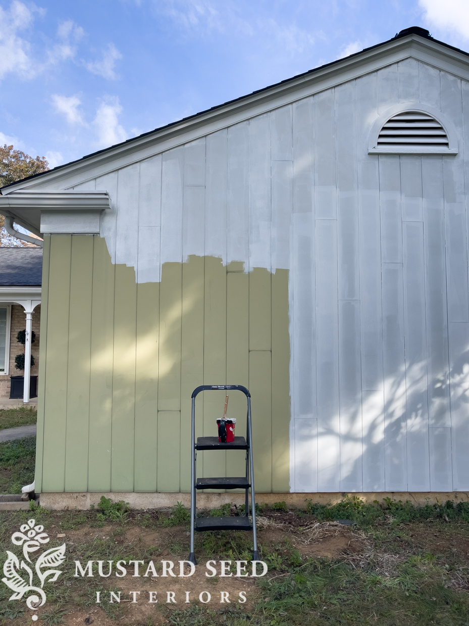 painting the house exterior | 1970 home renovation | miss mustard seed