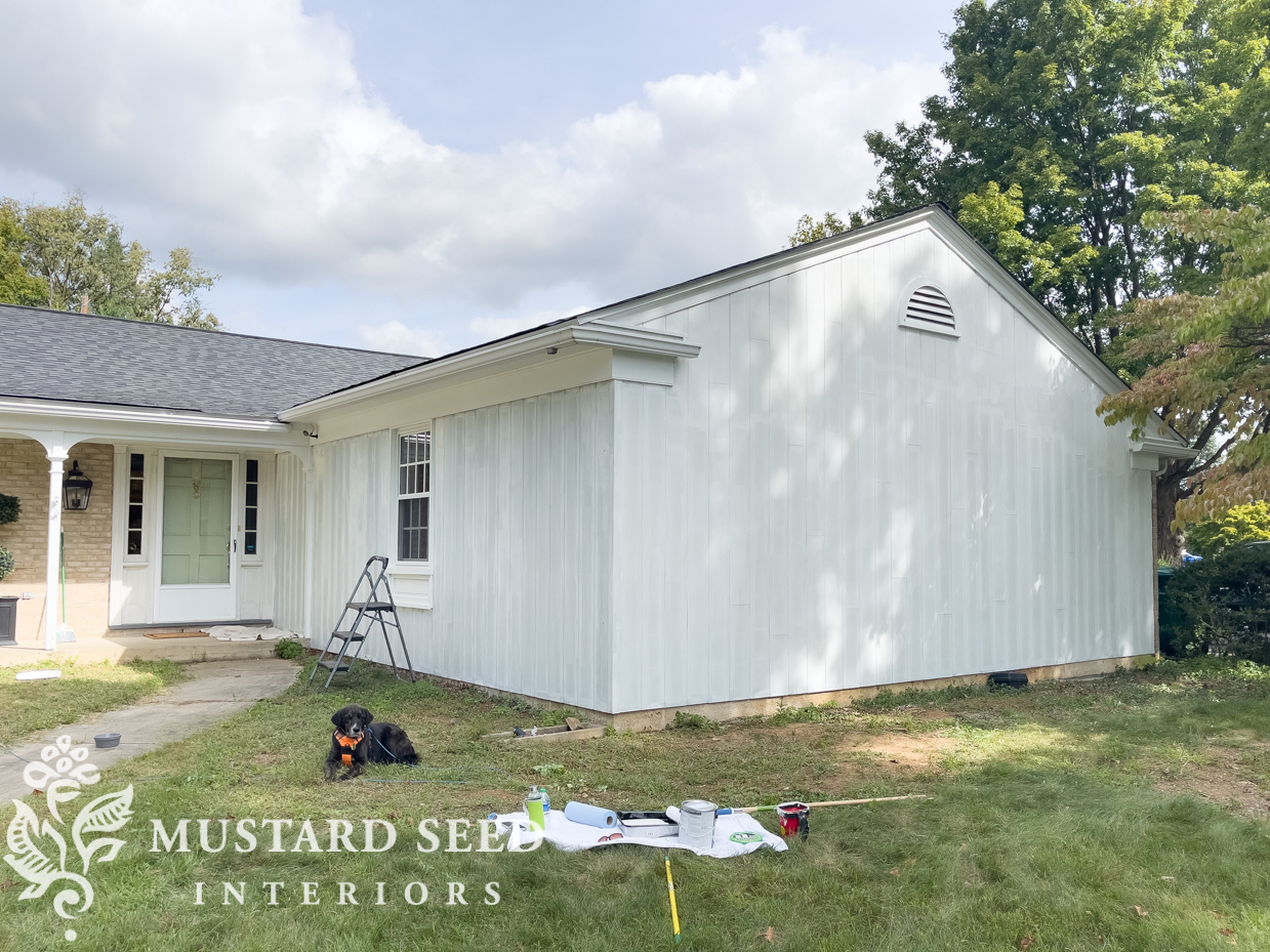 painting the house exterior | 1970 home renovation | miss mustard seed