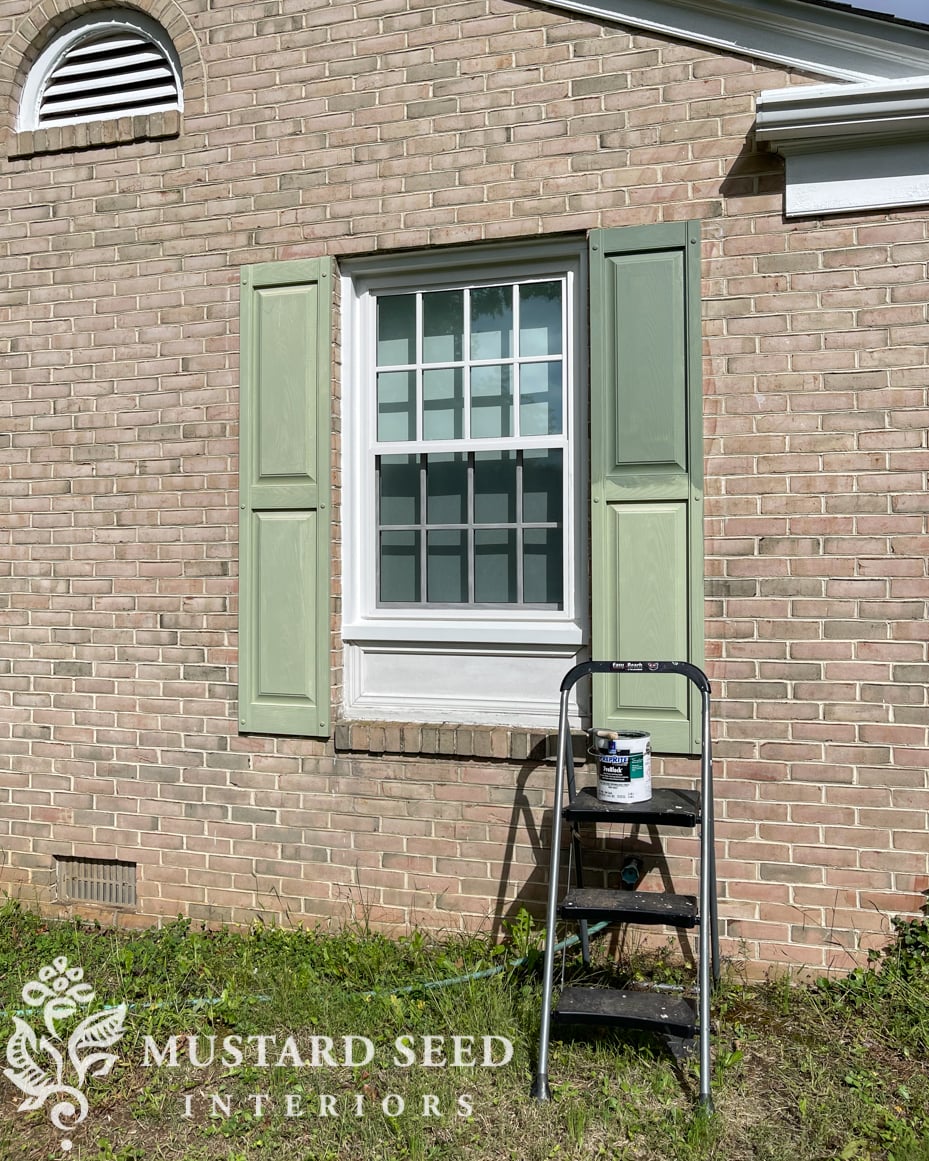 1970 home renovation | painting the exterior of the house | miss mustard seed