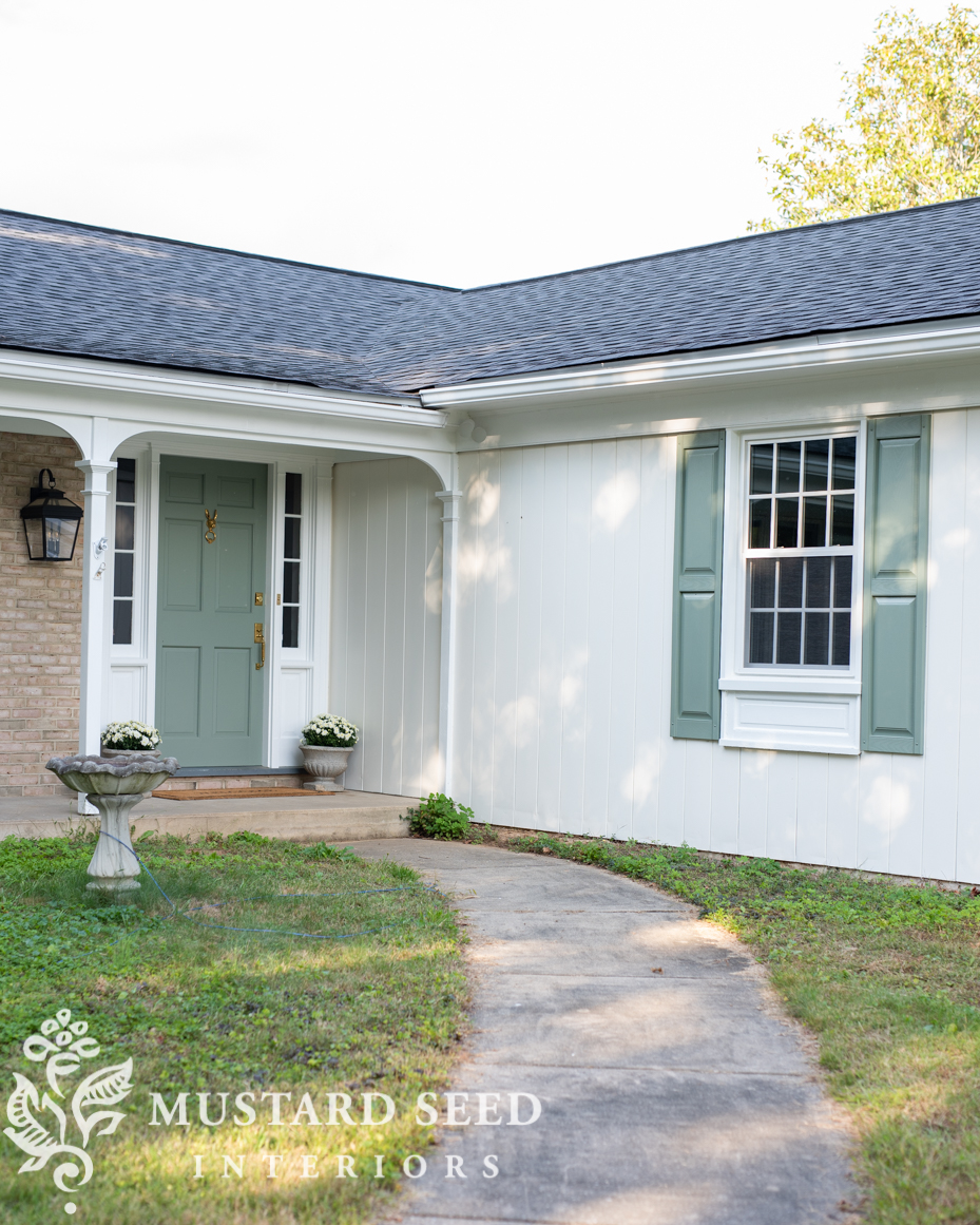 1970 home renovation | painted exterior | miss mustard seed