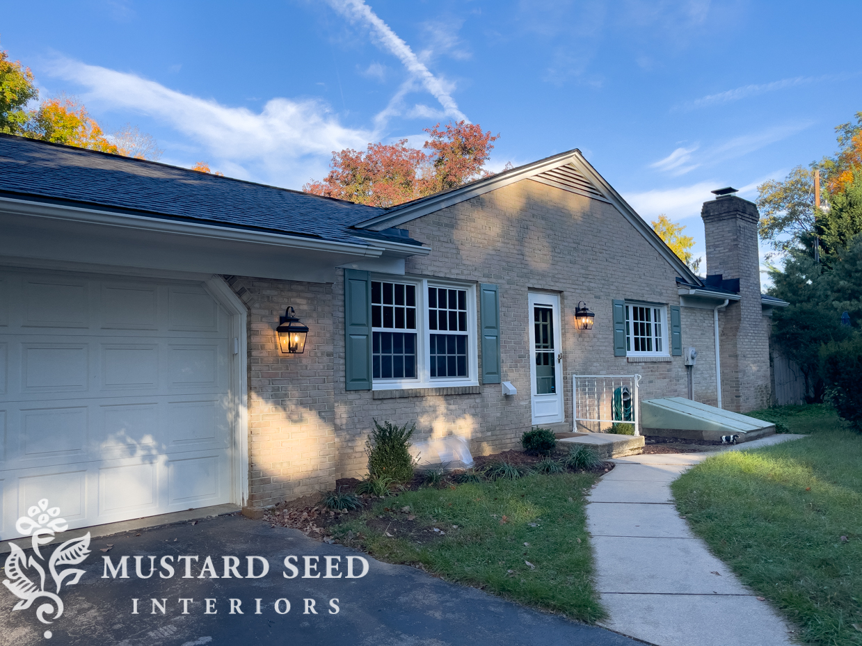 1970 home renovation exterior | miss mustard seed