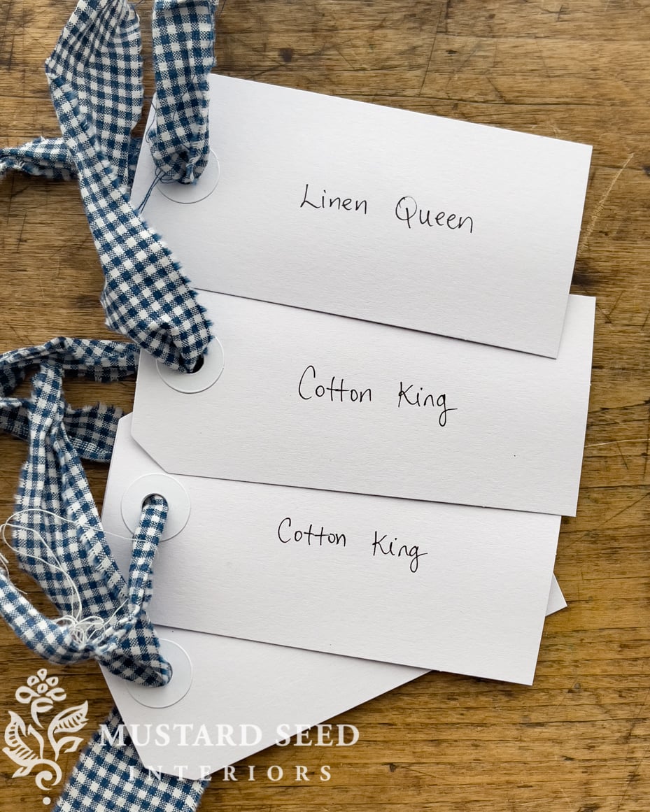 organizing the linen closets | miss mustard seed