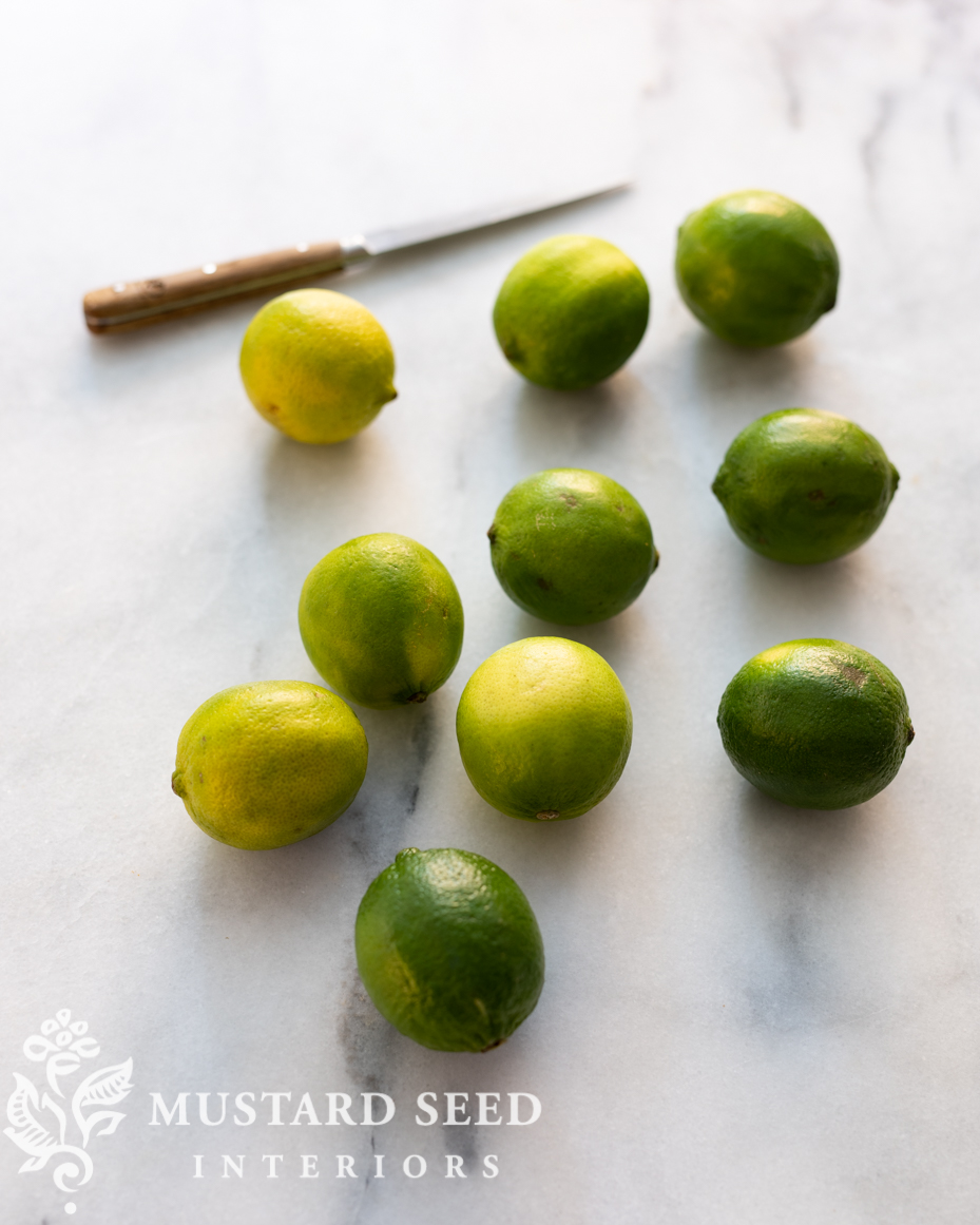 drying whole limes | miss mustard seed