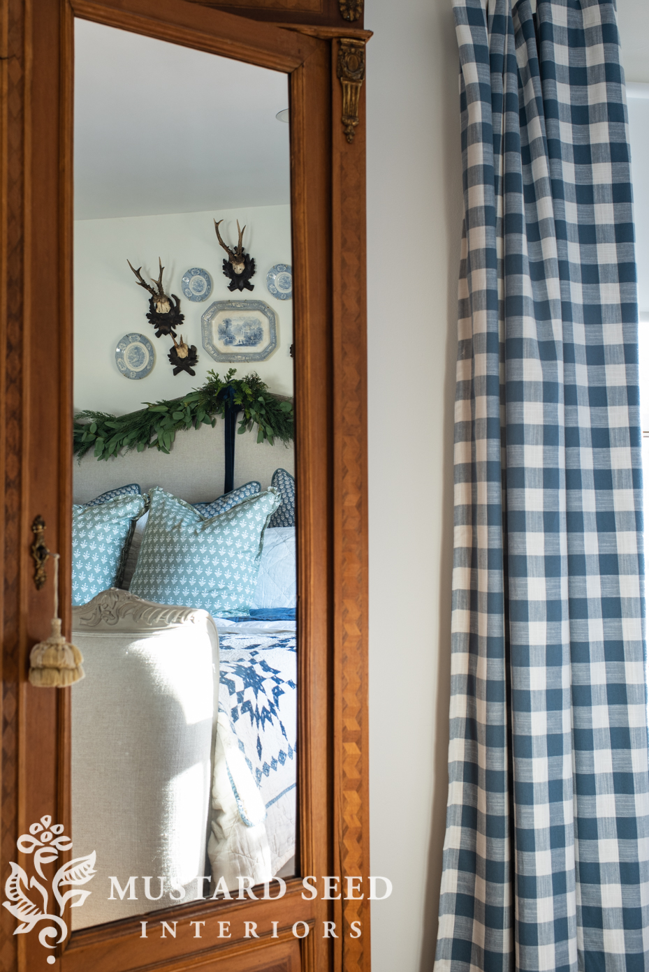 bedding from brooklinen | Christmas decorating ideas for bedrooms | miss mustard seed