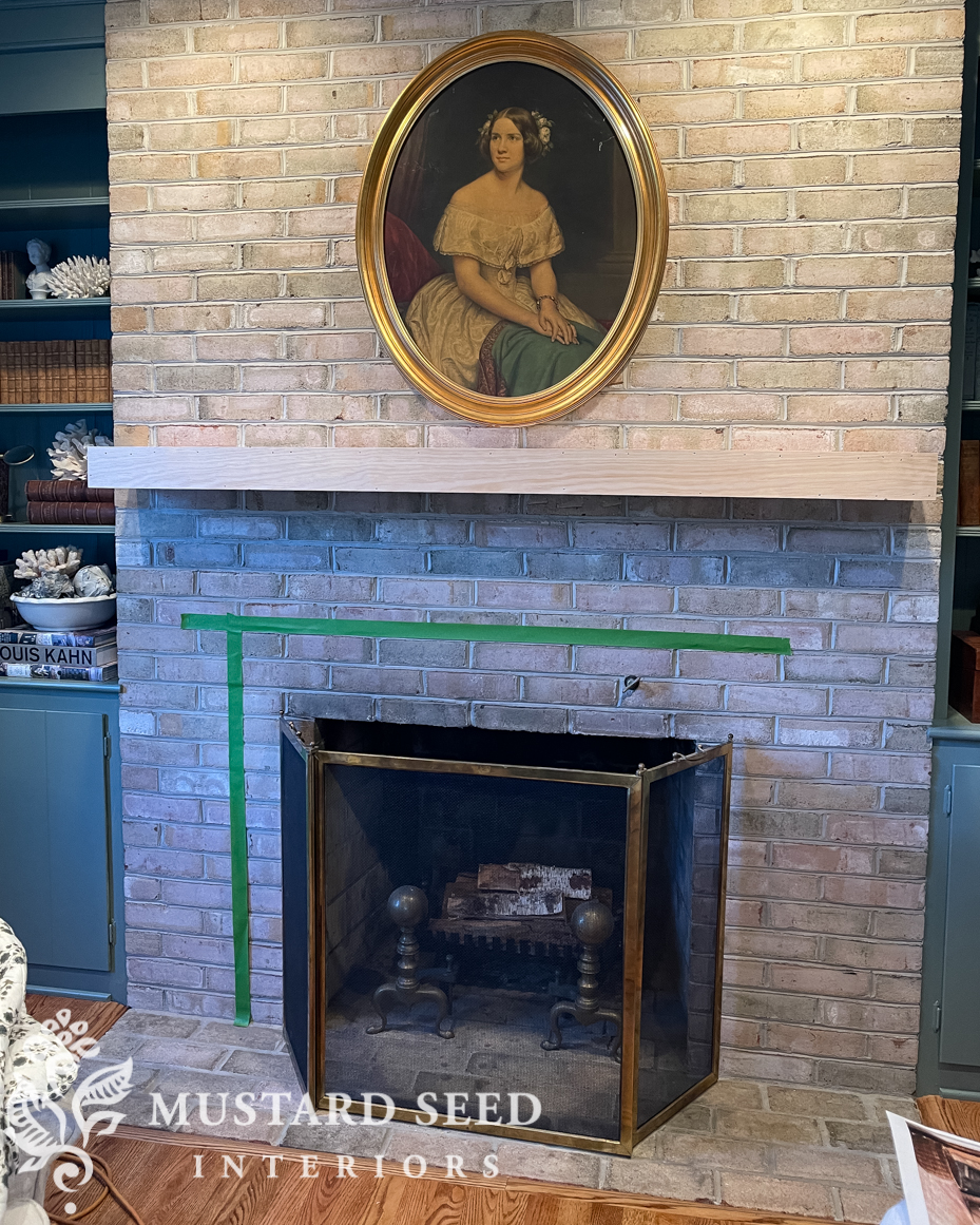 antique-style mantel diy building project | miss mustard seed