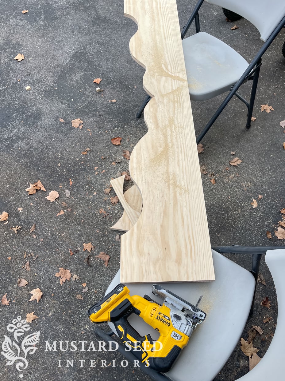 antique-style mantel diy building project | miss mustard seed