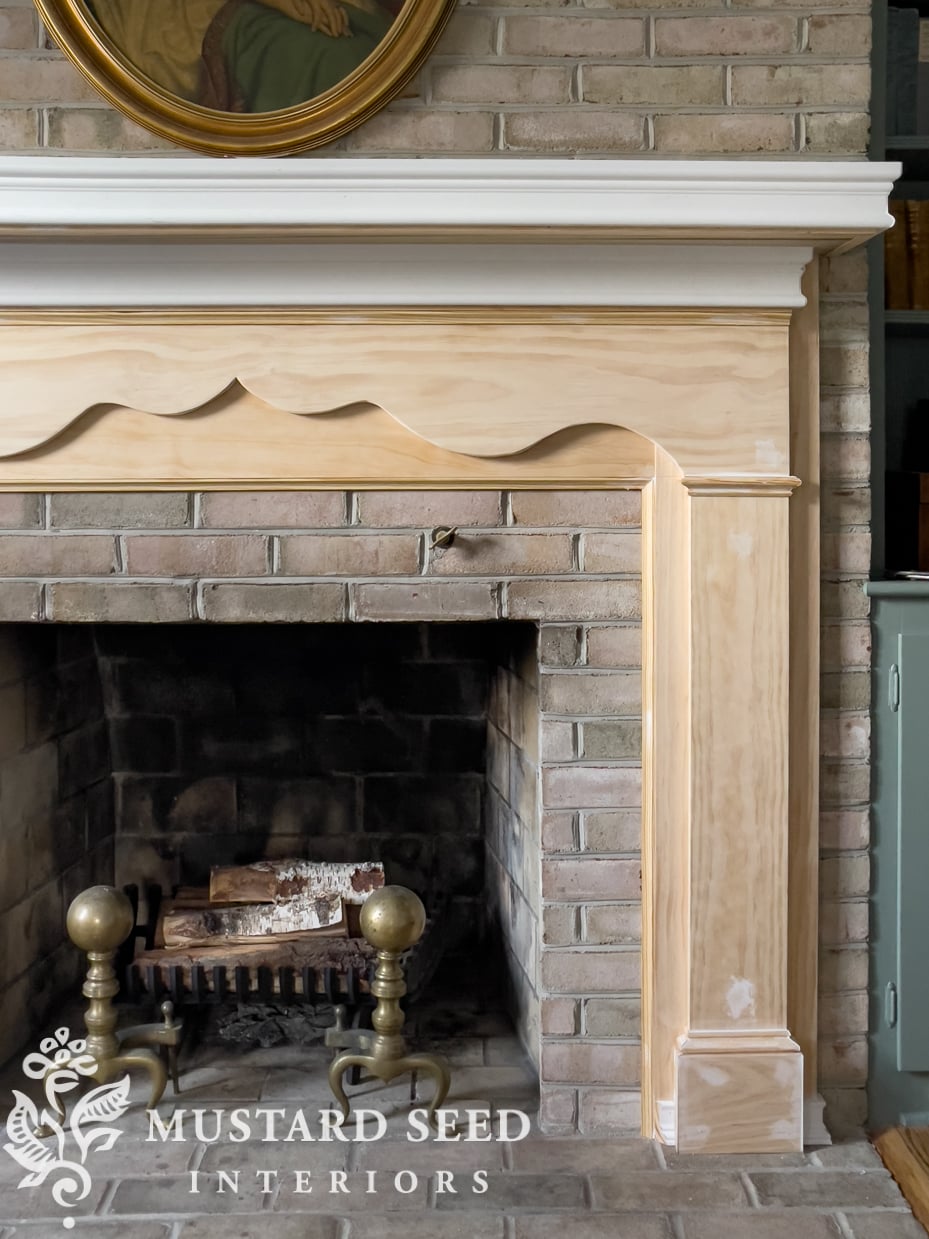 antique-style mantel diy building project | miss mustard seed