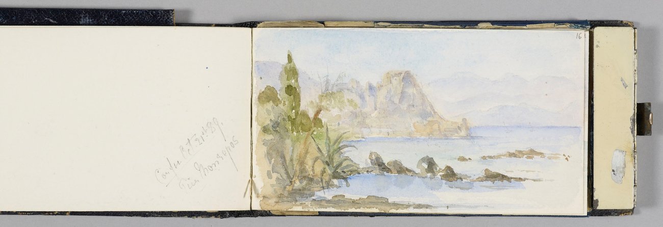 Queen Alexandra's Roberson combination pocket sketchbook and watercolor palette | via the royal trust | miss mustard seed