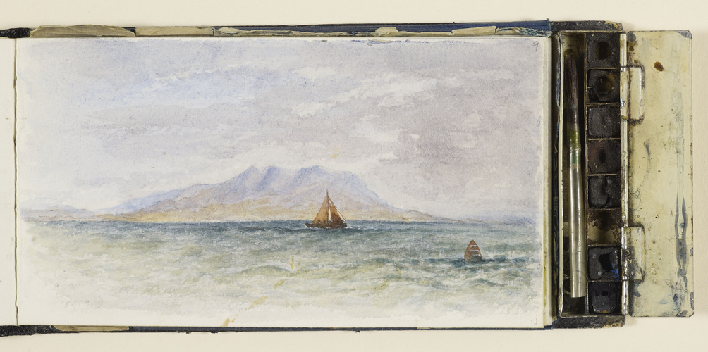 Queen Alexandra's Roberson combination pocket sketchbook and watercolor palette | via the royal trust | miss mustard seed