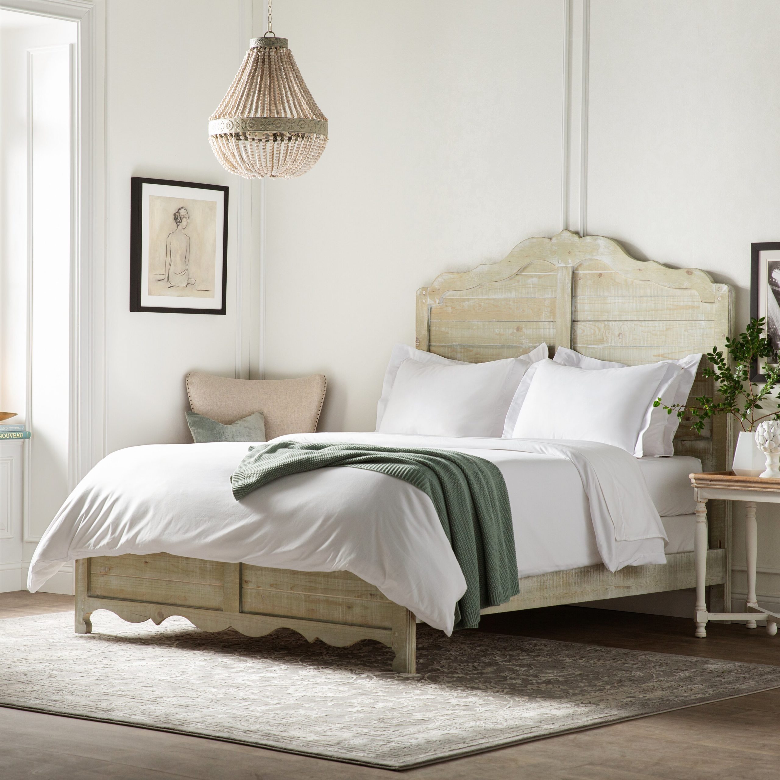 Barrett Wood French Country Bed | miss mustard seed