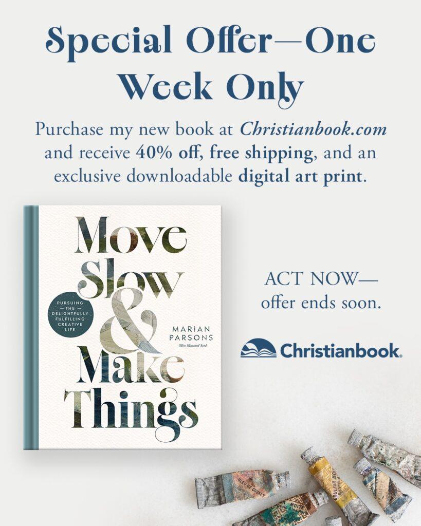 move slow and make things book | marian parsons