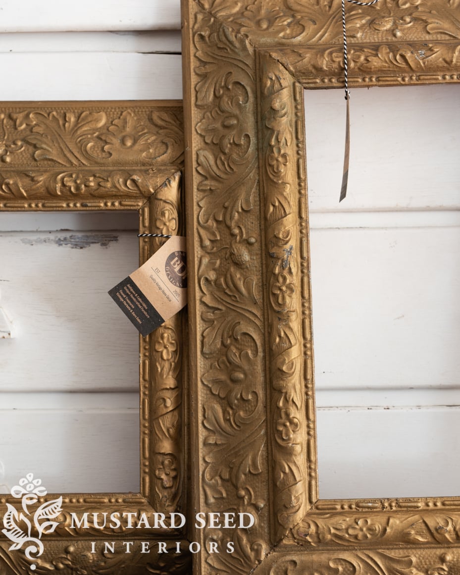 Lucketts Fall Market Purchases | antique ornate gold frames | miss mustard seed