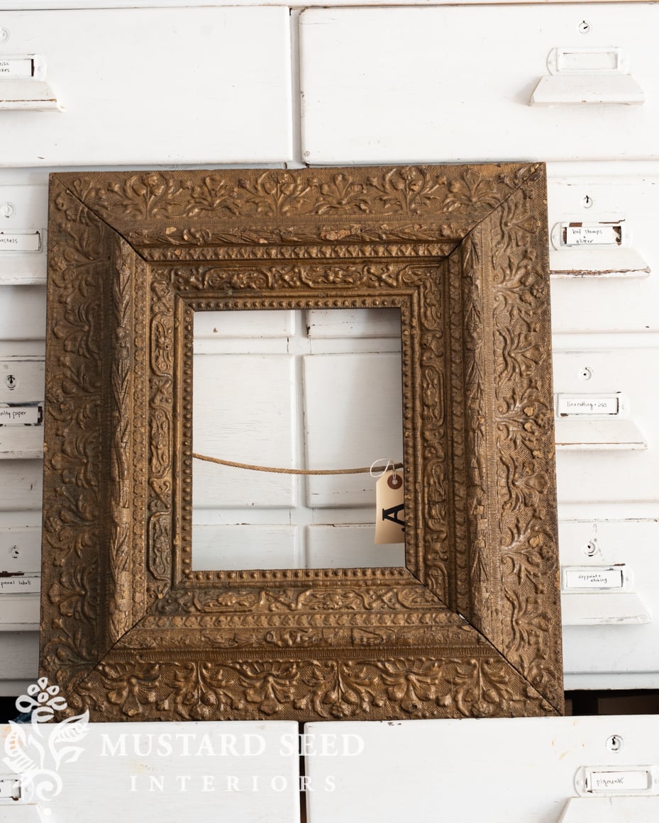 Lucketts Fall Market Purchases | antique ornate gold frame | miss mustard seed