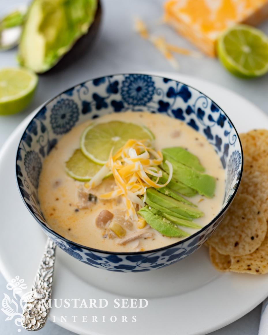 white chicken chili recipe | miss mustard seed