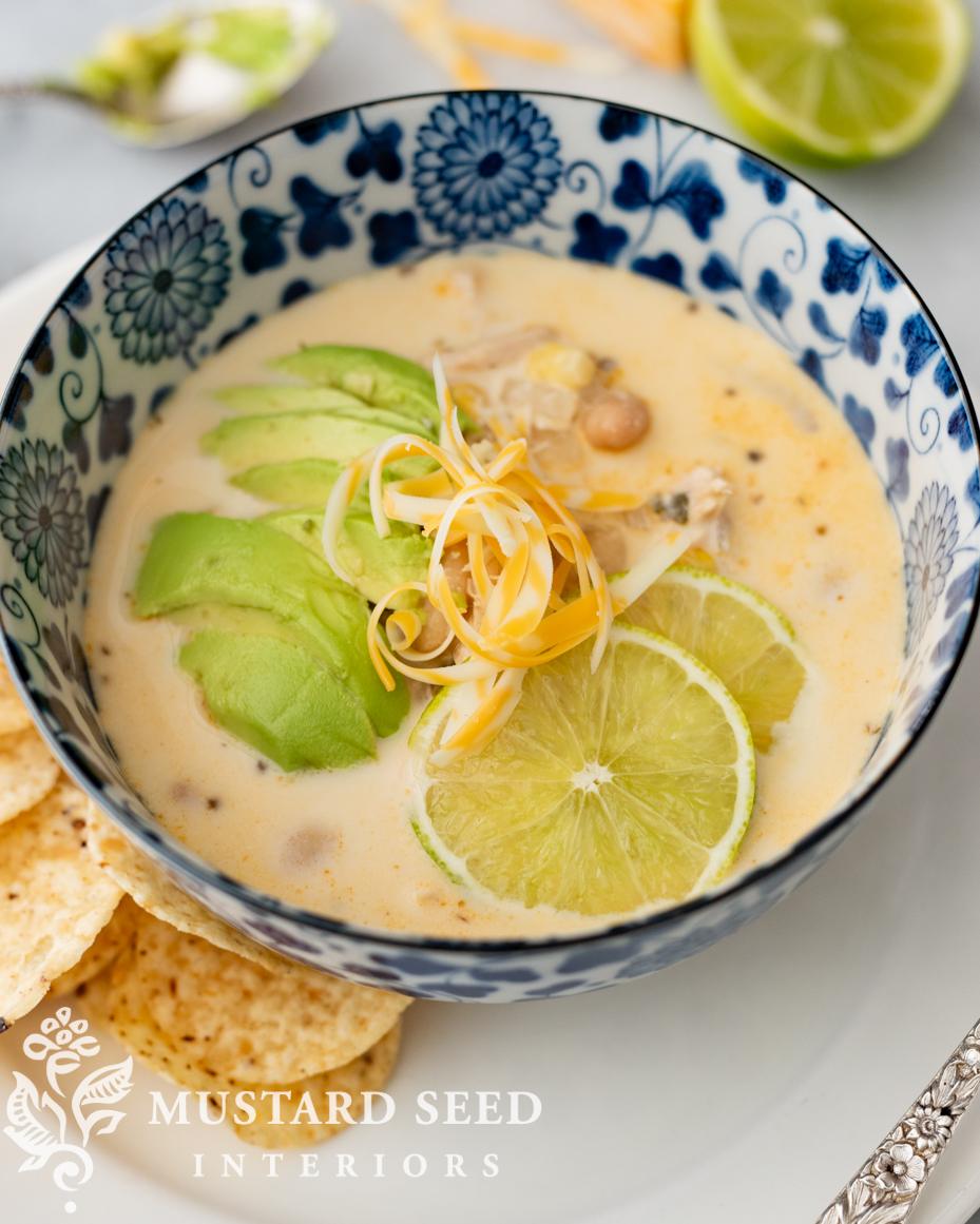 white chicken chili recipe | miss mustard seed