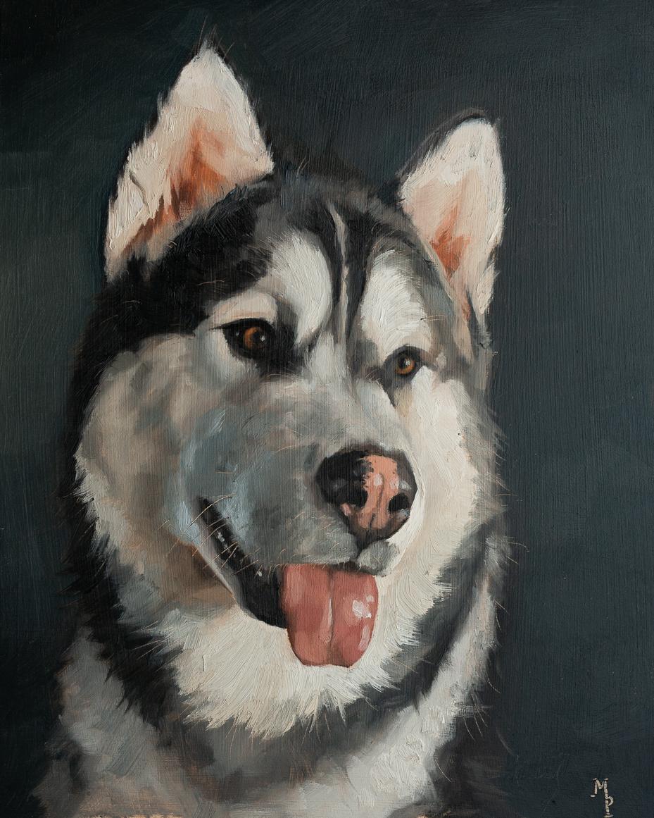 original oil painting | alaskan malamute | marian parsons art pet portraits | miss mustard seed