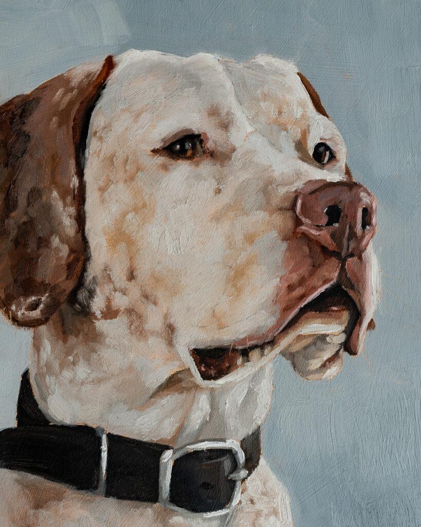 Commissioned Artwork by Marian Parsons Miss Mustard Seed - Pet