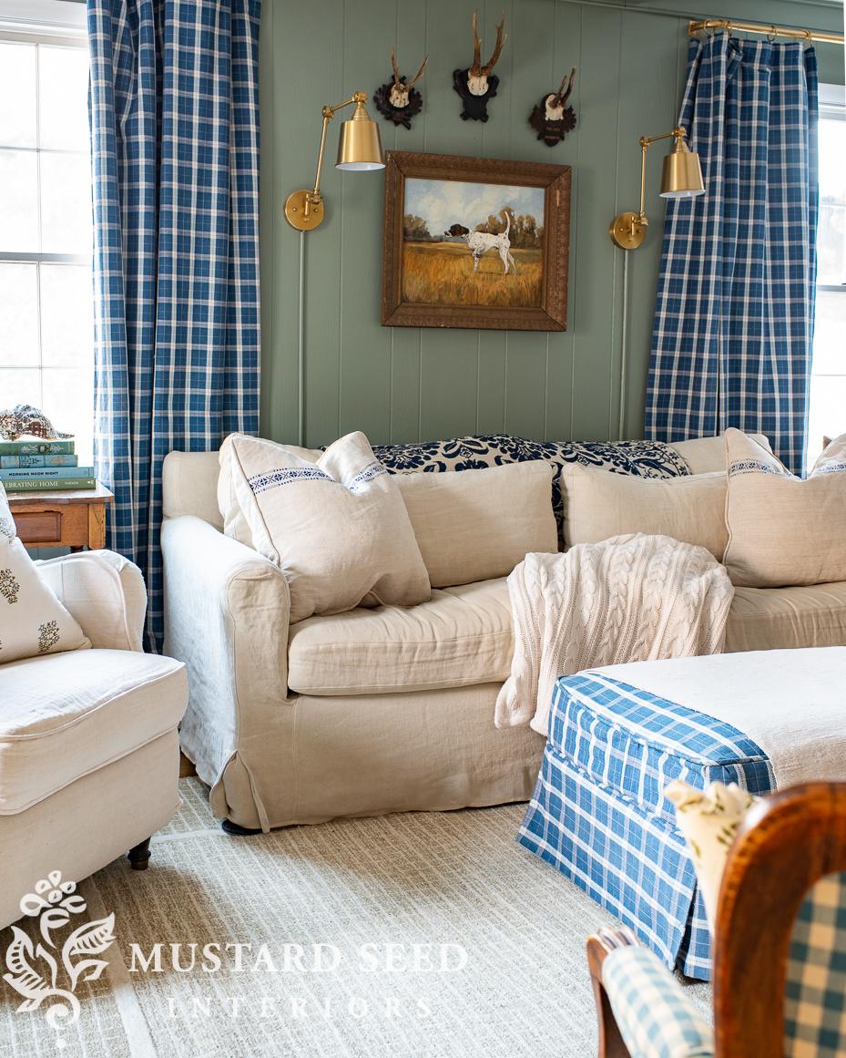 tufted wool checked rug | miss mustard seed