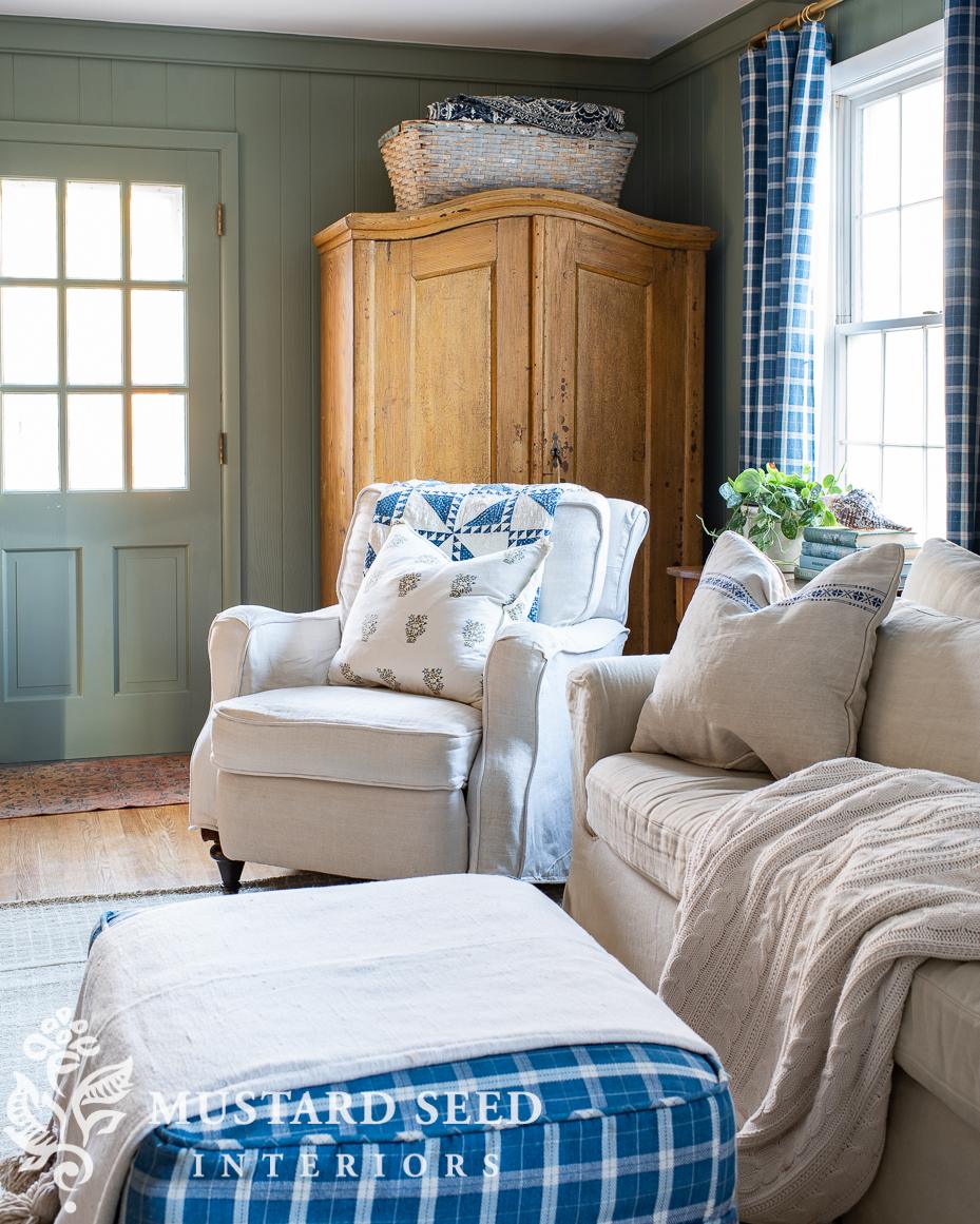 tufted wool checked rug | miss mustard seed